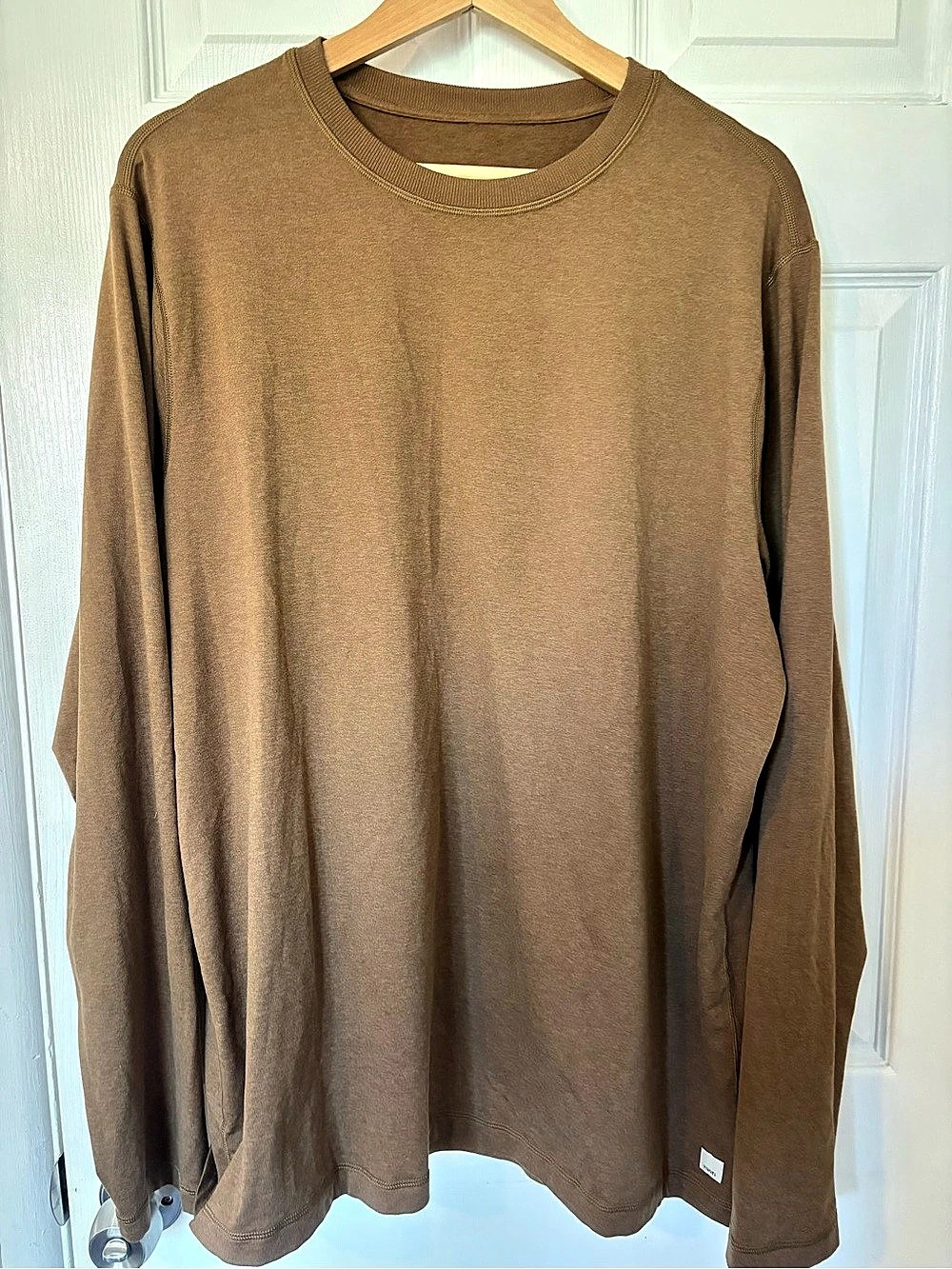 Vuori Ponto Performance Long Sleeve Shirt Brown XXL